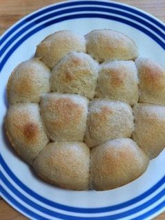 全粒粉もっちりちぎりパン。卵、オイル無し-レシピのメイン写真