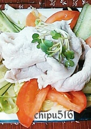 20分簡単　夏バテ解消！　我がの冷しゃぶ-レシピのメイン写真