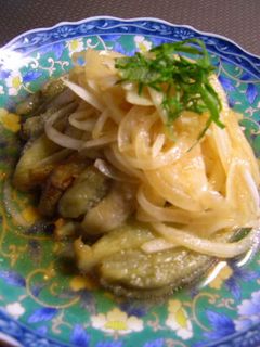 なすびとたまねぎの和風サラダ-レシピのメイン写真