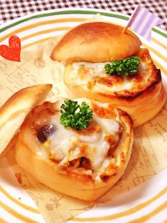 テーブルロールのドライカレーグラタン-レシピのメイン写真