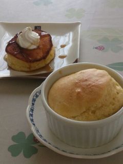 HMで♡ふわふわパンケーキ&カップケーキ-レシピのメイン写真