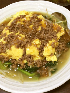 もやしニラ玉の挽肉あんかけ-レシピのメイン写真