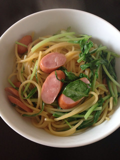 *簡単*水菜のパスタ-レシピのメイン写真
