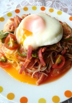 暑い日ランチ☆レンジで冷製ナポそうめん★-レシピのメイン写真