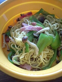 焼きそば麺でパスタ風♪シリコンスチーマー-レシピのメイン写真