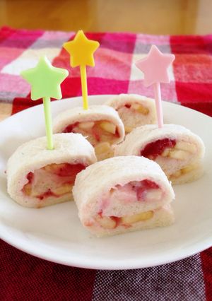 可愛いひとくちロールサンド-レシピのメイン写真