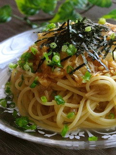 なめ茸おろしの冷製わさび風味パスタ-レシピのメイン写真