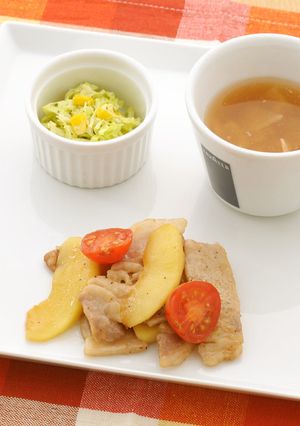 【風邪に強い体】豚肉とりんごのバター焼き-レシピのメイン写真