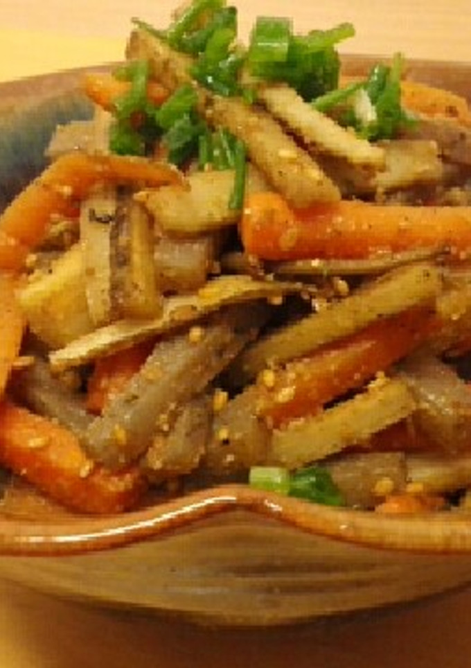 京のおばんざい　七味風味のきんぴらごぼう-レシピのメイン写真