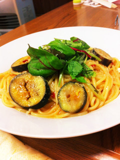 簡単!茄子とトマトのパスタ-レシピのメイン写真