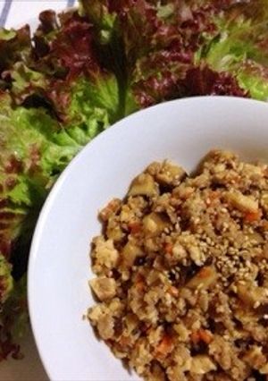 豚ひき肉そぼろ☆レタス包み-レシピのメイン写真