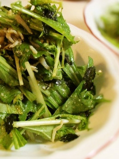 簡単シンプルに☆水菜としらすのサラダ-レシピのメイン写真
