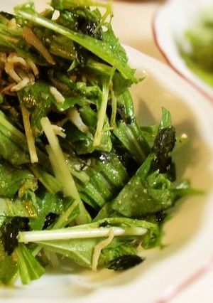 簡単シンプルに☆水菜としらすのサラダ-レシピのメイン写真