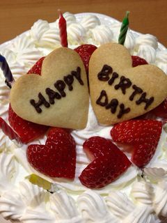 ハートのバースデーケーキ-レシピのメイン写真
