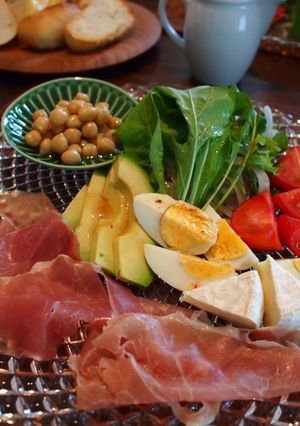 野菜切っただけ! オープンサンド-レシピのメイン写真