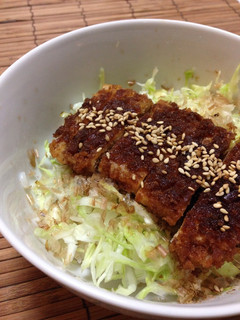 豆腐でヘルシー☆ソースかつ丼-レシピのメイン写真