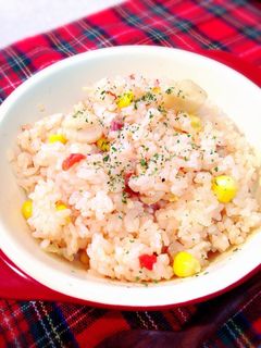 ホタテとコーンのトマトピラフ♪-レシピのメイン写真
