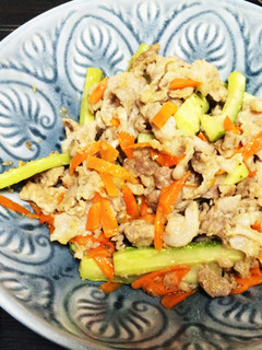 白きゅうりと豚肉の炒め物-レシピのメイン写真