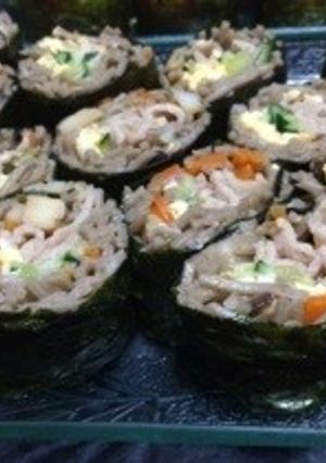 蕎麦海苔巻き寿司-レシピのメイン写真