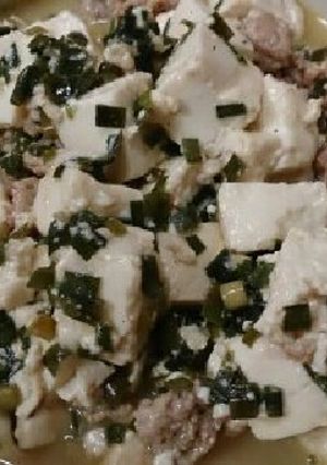 ニンタレで簡単!ニラ豆腐-レシピのメイン写真