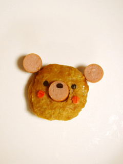 キャラ弁*おかず『ハンバーグでクマさん』-レシピのメイン写真