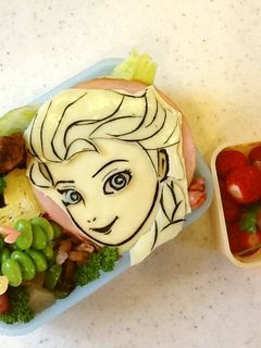 アナと雪の女王のエルサ❤️のキャラ弁♪♪-レシピのメイン写真
