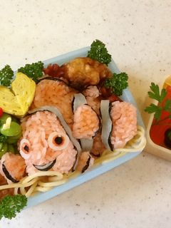 ファインディングニモのニモのキャラ弁♪-レシピのメイン写真