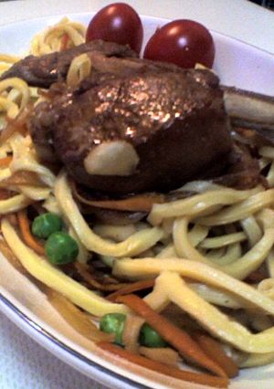ジンギスカンパスタ-レシピのメイン写真
