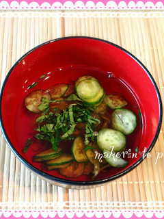 暑い日に!みょうがの冷汁-レシピのメイン写真