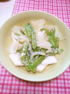 かぶ玉ねぎ絹さやしらすのサラダ-レシピのメイン写真