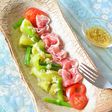 レンジで簡単 翡翠なすと生ハムの前菜♪