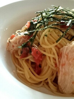 簡単!むね肉と梅のおろしパスタ-レシピのメイン写真