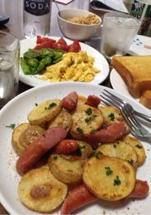 朝食に簡単ジャーマンポテト♡-レシピのメイン写真