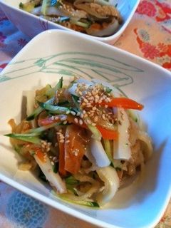 切り干し大根の煮物でナムル♪-レシピのメイン写真