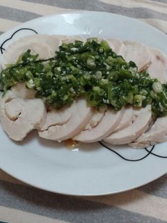 塩麹で作るネギだく鳥ハム-レシピのメイン写真