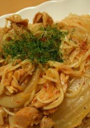 キムチとツナのそうめんチャンプルー-レシピのメイン写真