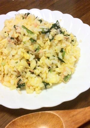 シーチキンとほうれん草の卵チャーハン-レシピのメイン写真