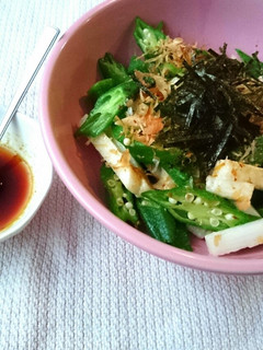 おつまみに☆長芋オクラを梅昆布茶醤油で★-レシピのメイン写真