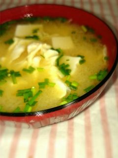 簡単☆豆腐と卵のお味噌汁☆-レシピのメイン写真
