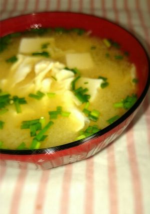 簡単☆豆腐と卵のお味噌汁☆-レシピのメイン写真