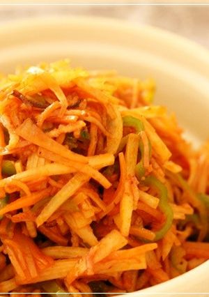 ＊大根皮のナポリタン風＊-レシピのメイン写真