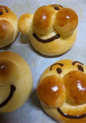 あんこdeあんぱんま~ん♪♪-レシピのメイン写真