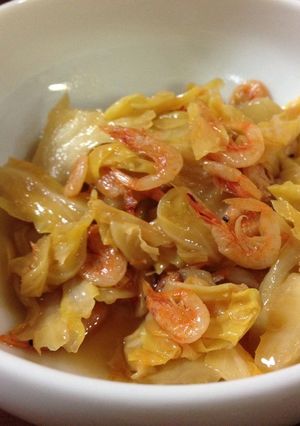 釜揚げ桜海老とキャベツの煮物-レシピのメイン写真