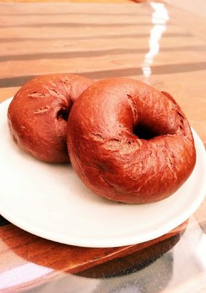 ダブルチョコレーズンベーグル-レシピのメイン写真