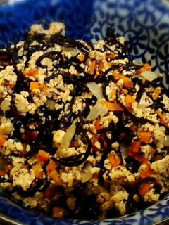 【ヘルシー】ひじき入り炒り豆腐-レシピのメイン写真