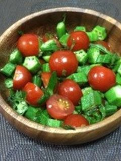 トマトとオクラのサラダ-レシピのメイン写真