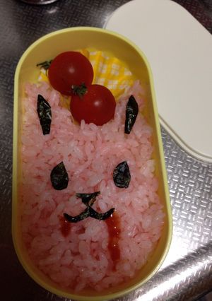 ホラーキャラ弁(ウサ様)-レシピのメイン写真