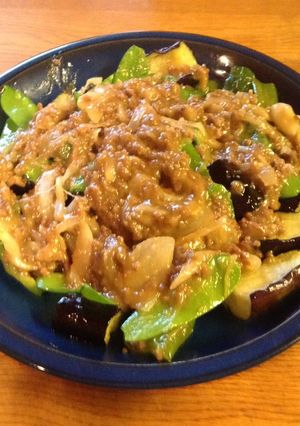 夏野菜の肉味噌掛け-レシピのメイン写真