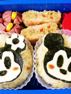 ☆キャラ弁☆ミッキー&ミニー-レシピのメイン写真