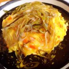 รูปของ 人参とほうれん草も天津飯！